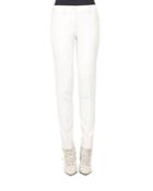 Magda Slim-leg Ankle Pants, Moonstone Ivory