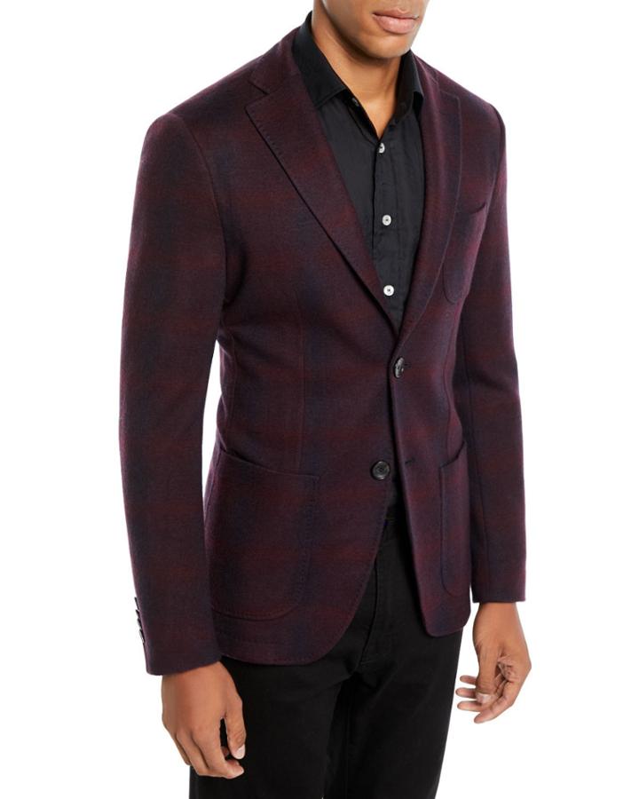 Men's Checked Jersey Jacket