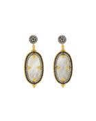 Imperial Oval Mother-of-pearl Drop Earrings