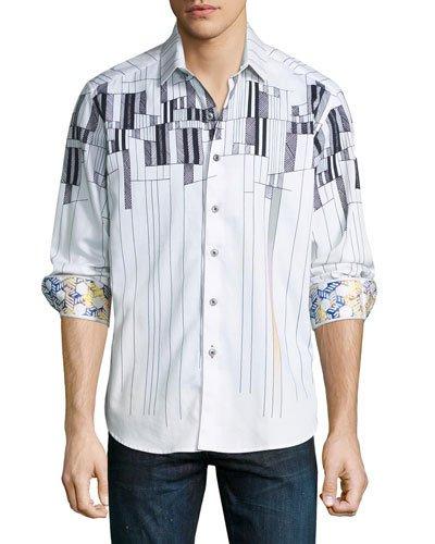 Interstate 40 Woven Button-front