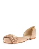 Pompei Fringe Bow D'orsay Ballerina Flat