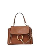 Calf Leather Ring-chain Crossbody Bag