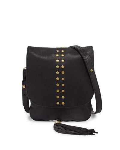 Ember Leather Crossbody Bag, Black