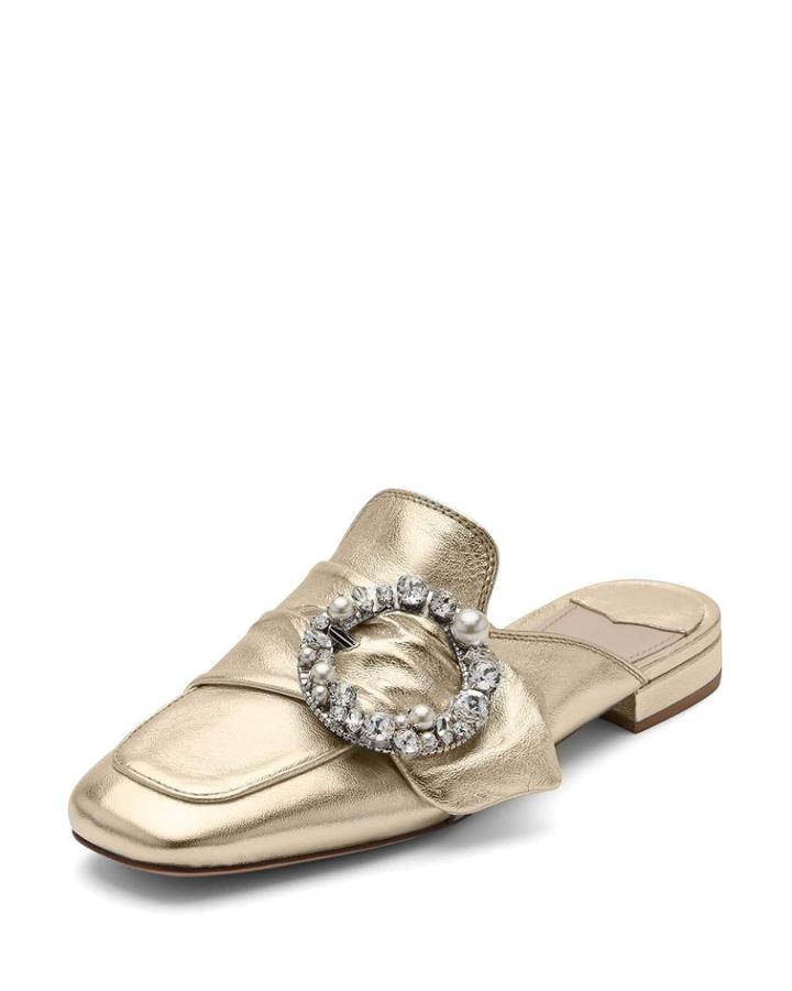 Pearly-buckle Leather