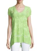 Harva Crochet-back Top,