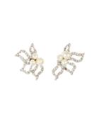 Pave Petal Earrings