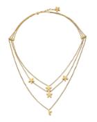 18k Fiore 3-chain Collar Necklace