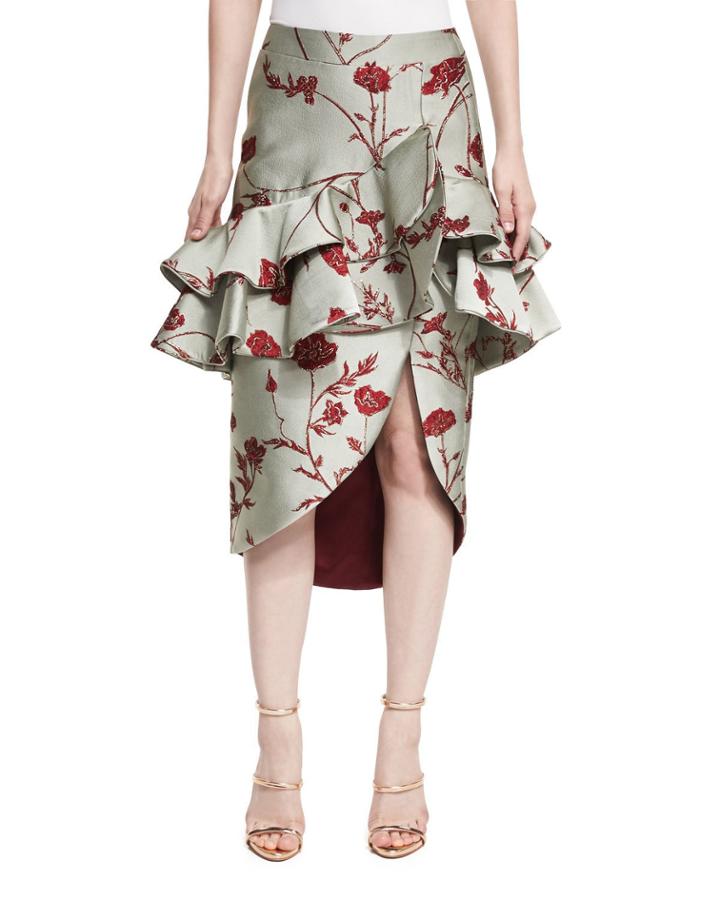 Yordana Ruffled Jacquard