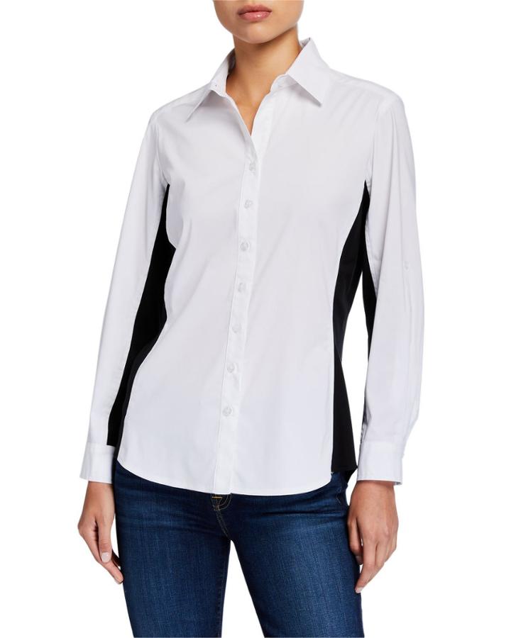 Casey Combo Solid Silky Poplin