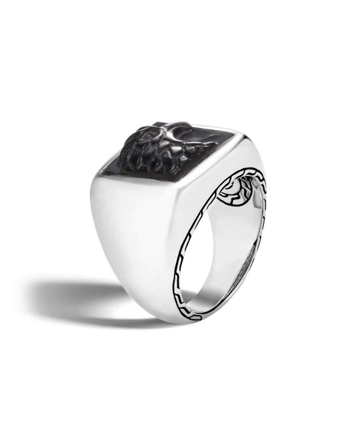 Men's Legends Black Onyx Eagle Ring,