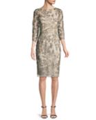 Embellished Floral Three-quarter