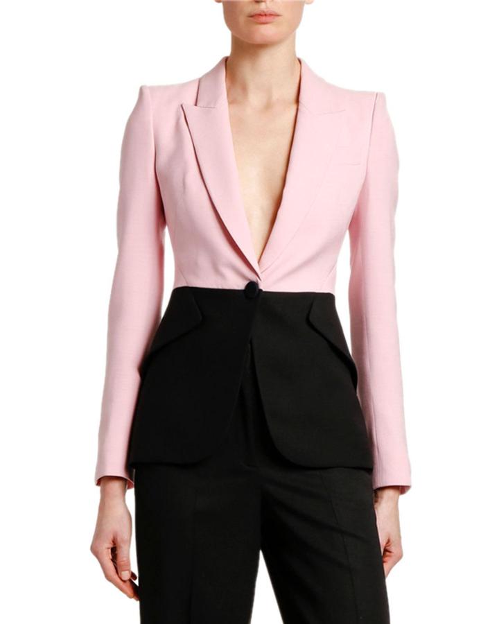 Two-tone Light Wool-silk Jacket