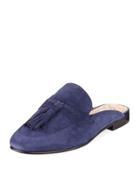Suede Tassel Slide