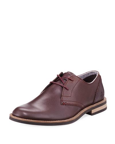 Wade Lace-up Leather Oxford, Red