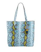 Fairmont Glossy Snake-print Tote Bag