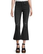 High-waist Cropped Flare-leg Jeans, Blackthorne