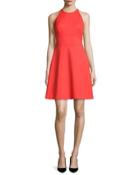 Modified-halter Fit-&-flare Dress, Poppy