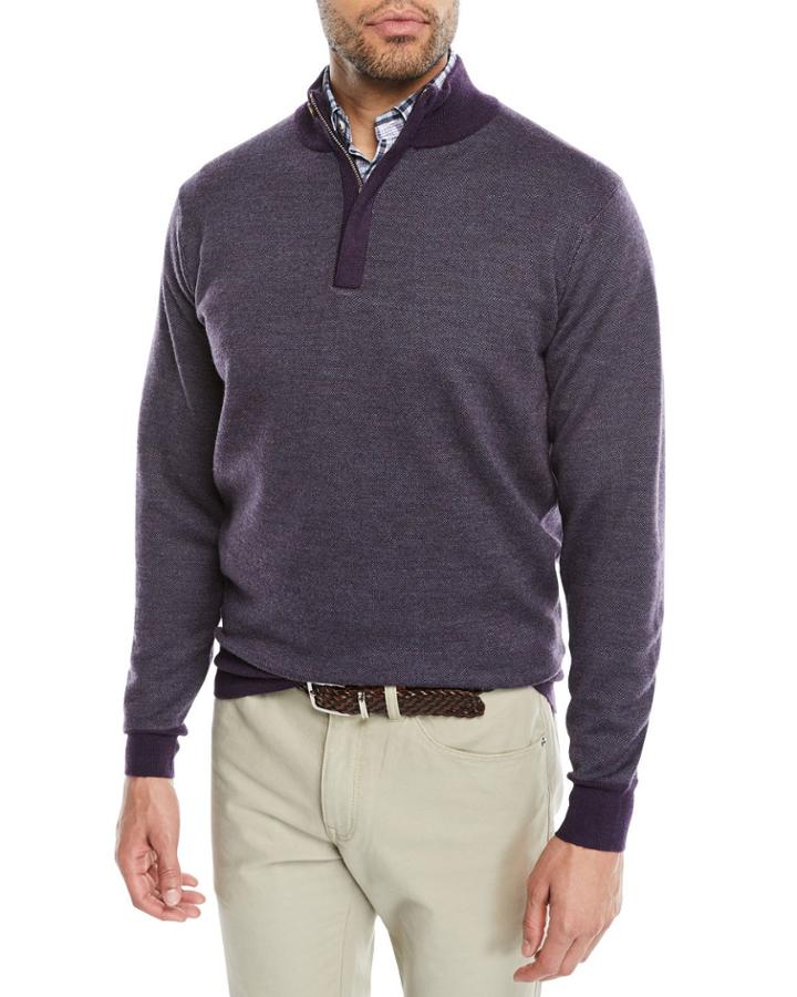 Men's Birdseye Half-zip