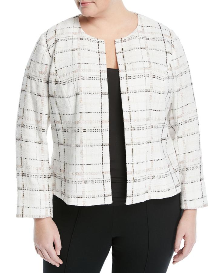 Linda Plaid Topper Jacket,