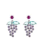 Milan Grape Cubic Zirconia Earrings