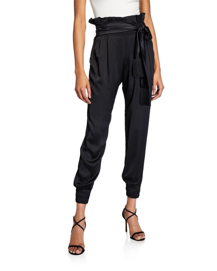 Nancy Tie-waist Jogger Pants