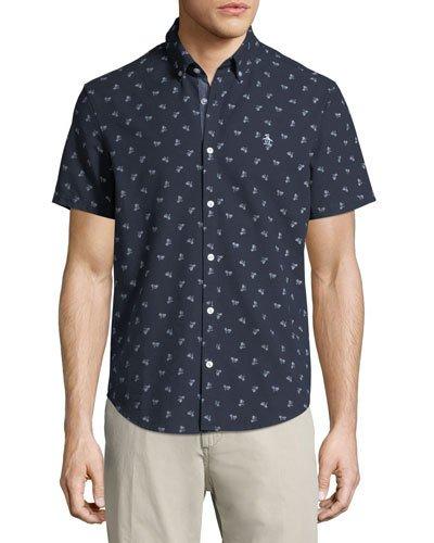 Bike-print Short-sleeve