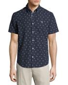 Bike-print Short-sleeve