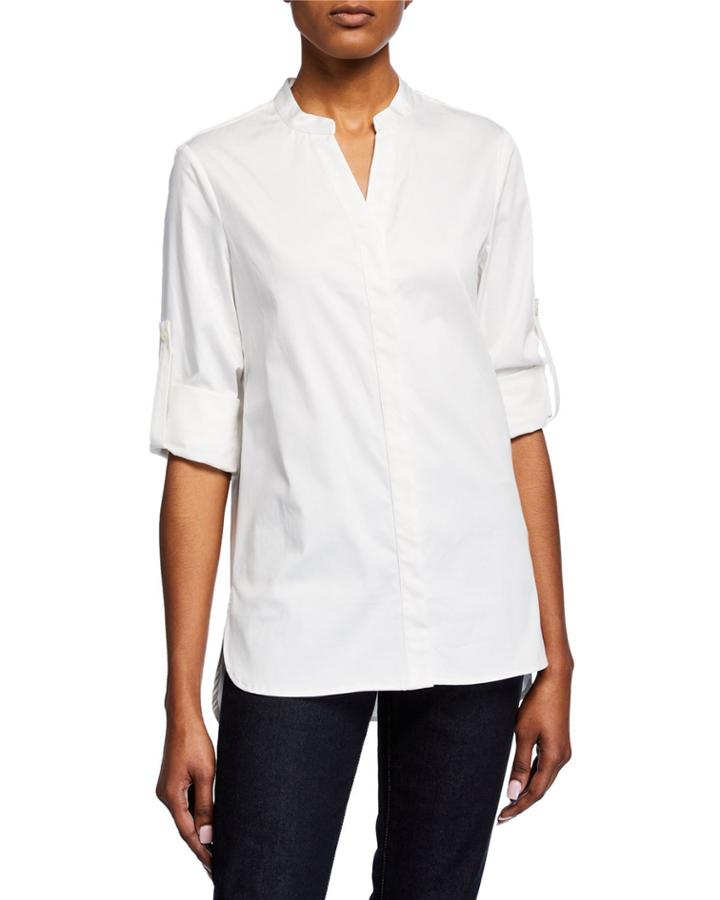 Cotton Button-up Blouse