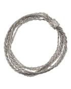 Classic Chain Multi-strand Bracelet W/ Diamond Clasp