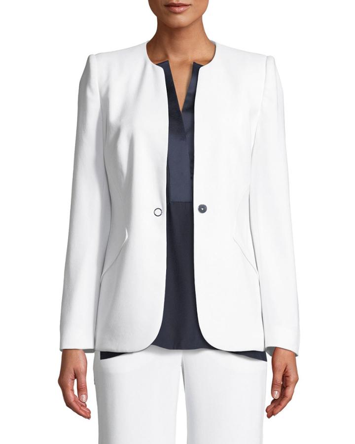 Allegra One-snap Crepe Jacket