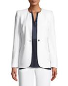 Allegra One-snap Crepe Jacket