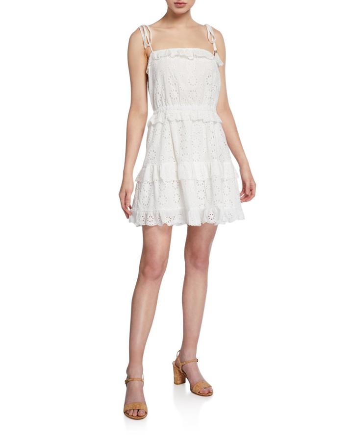 Tie-strap Eyelet Cami Dress