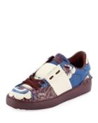 Rockstud Printed Leather