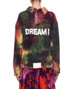 Oversized Tie-dye Denim Jacket