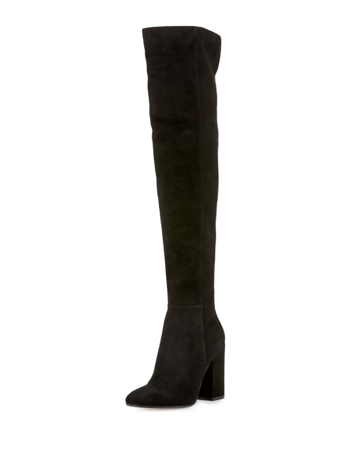 Rolling High Cuissard Seamed Suede 100mm