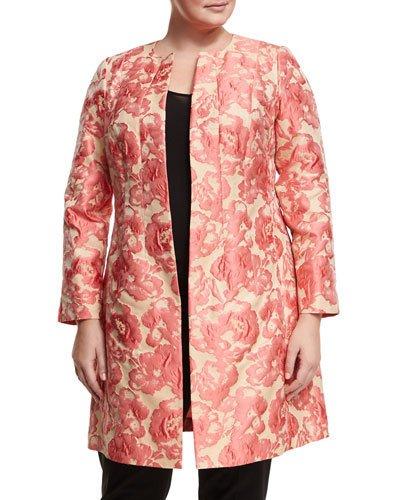 Roland Floral-jacquard Topper Jacket,