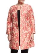 Roland Floral-jacquard Topper Jacket,