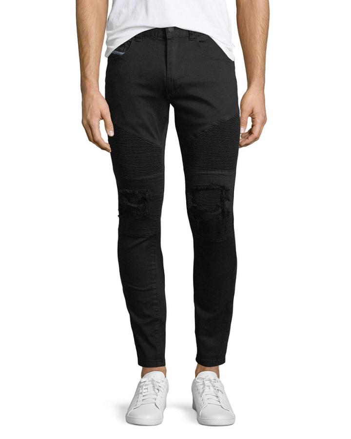 Men's Combination Slim Biker Pants