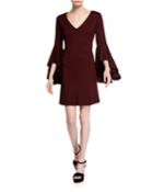 Avalanche Bell Sleeve Ponte Dress