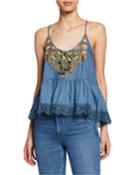 Lucita Embroidered