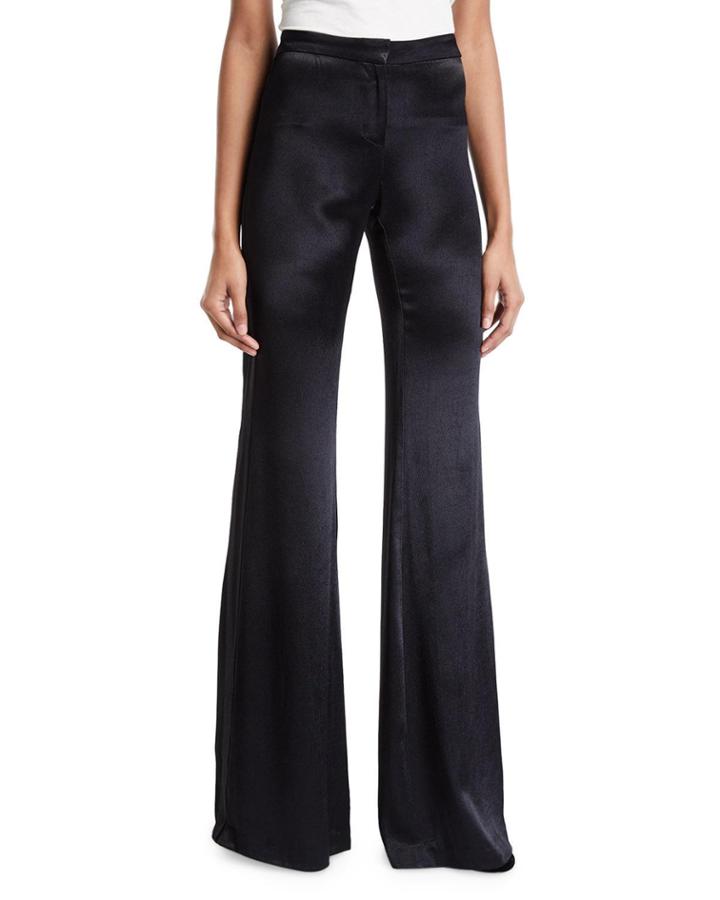 Orsola Satin Flare-leg Pants