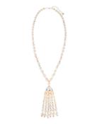 Pearl Tassel And Rainbow Necklace