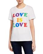 Love Is Love Rainbow Words Short-sleeve