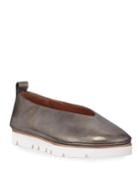 Demi Metallic Leather Comfort