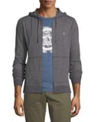 Feeder Striped Zip-front Hoodie