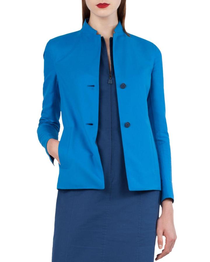Two-button Bicolor Reversible Jacket