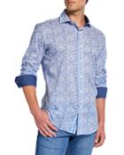 Men's Shaped-fit Printed Long-sleeve