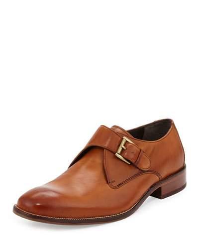 Williams Leather Monk Loafer, British Tan
