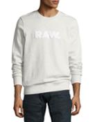 Raw Melange Logo Sweatshirt,