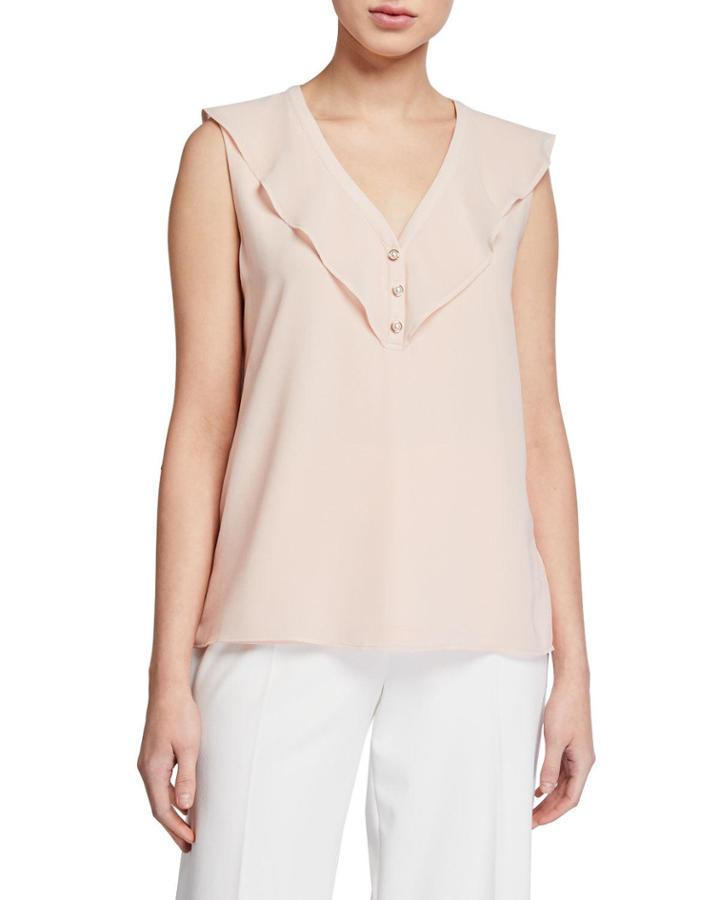 Ruffle Chiffon Blouse